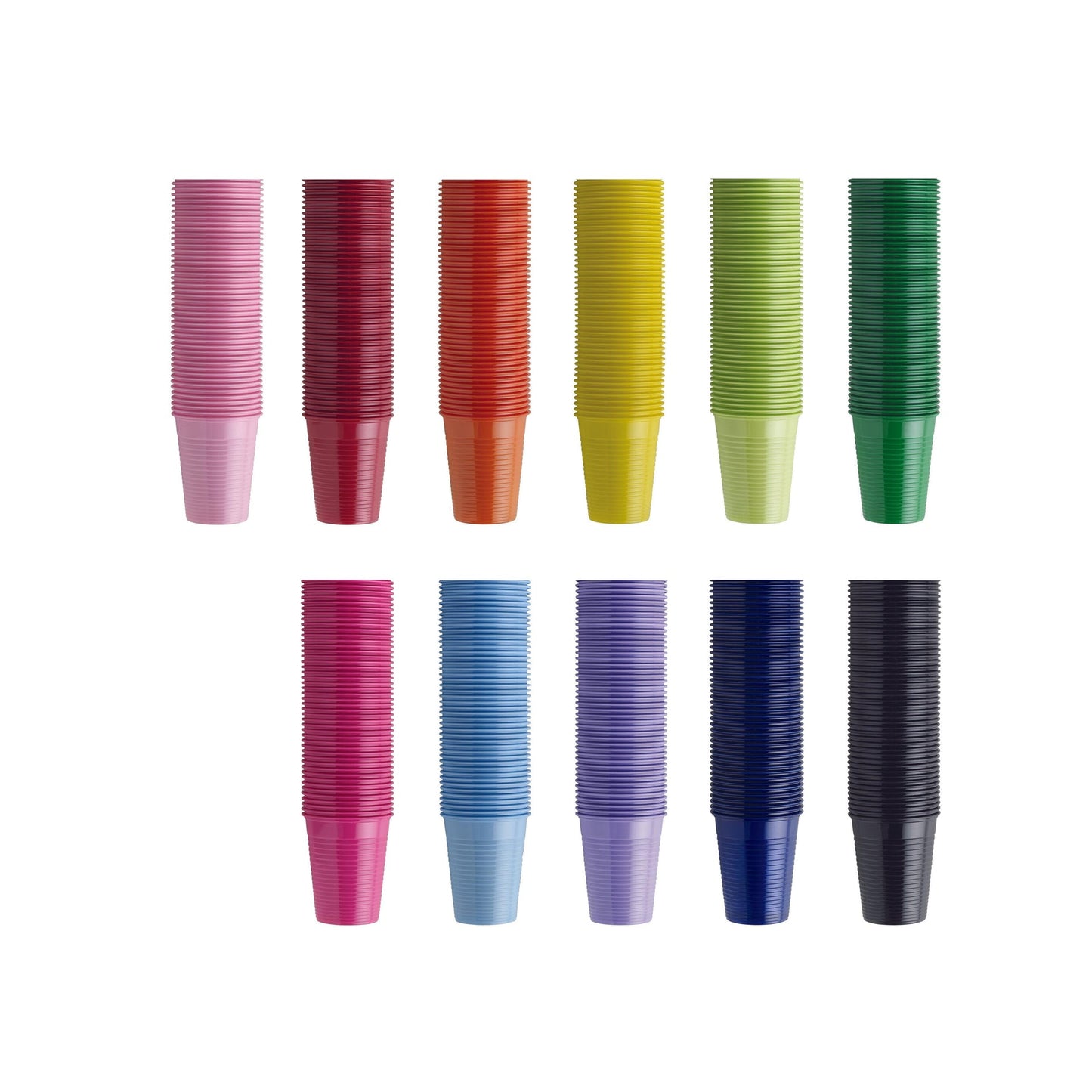 BMS Dental Plastic Bekers - 12 Kleuren (3000 st.)-Drinkbekers-BMS Dental-Sordent