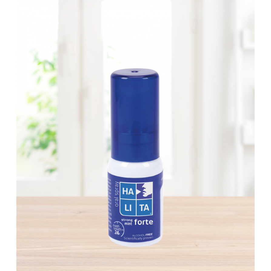 Halita® Forte Mondspray / Oral Spray - Extra frisse mintsmaak (15 mL)-Dentaid-Sordent