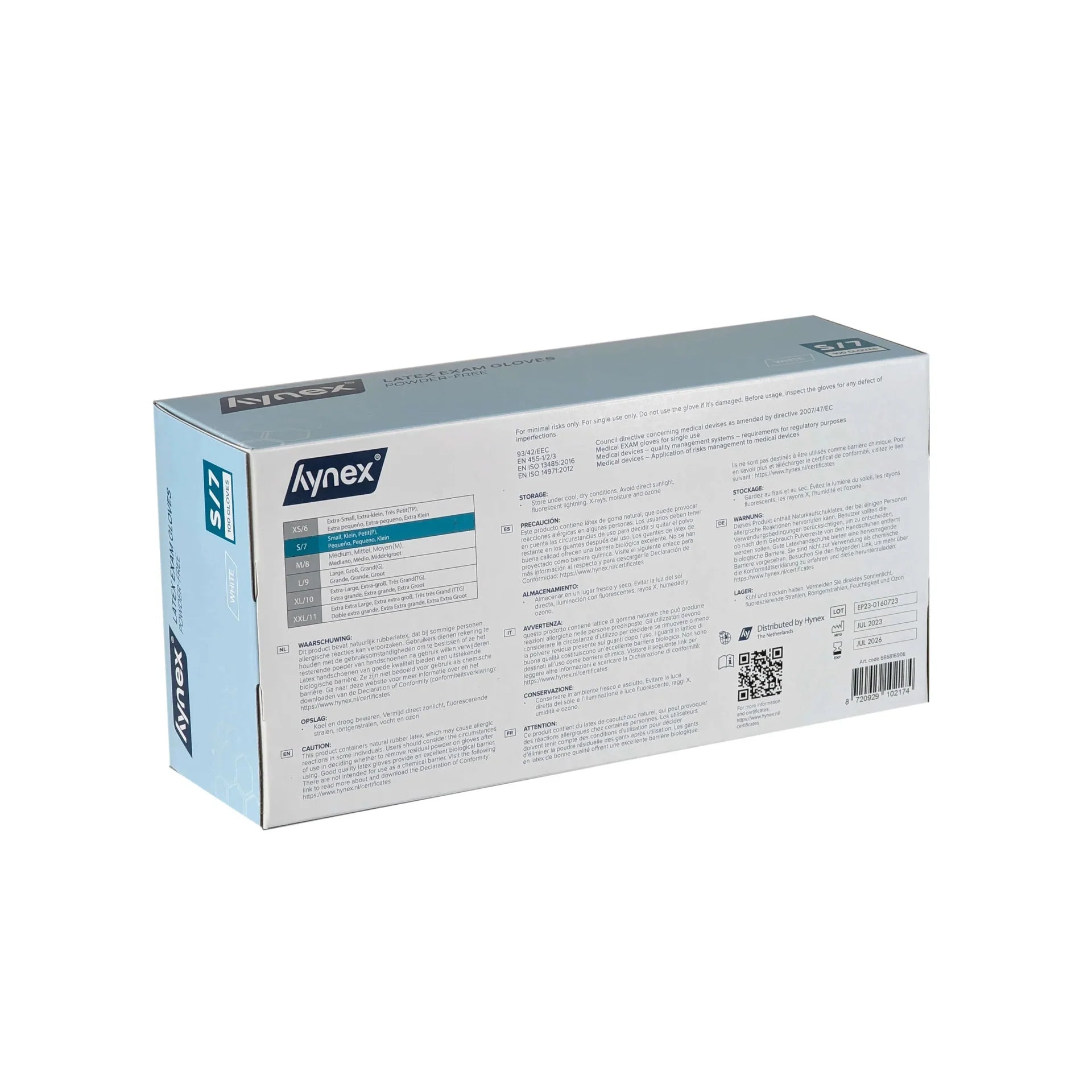 5.0 g - INTCO Latex handschoenen poedervrij Wit (100 st.)-Disposables-INTCO-Sordent