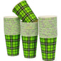 1000 st. Schotse Ruit Scotty Groen Kartonnen Bekers 200 mL / 7.5 oz-Drinkbekers-KURTT-Sordent
