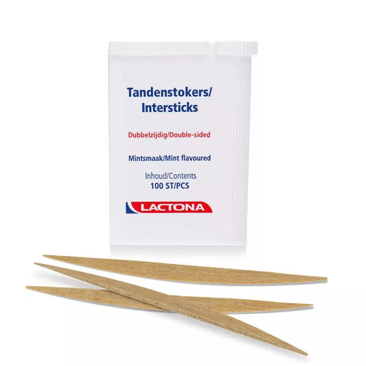 Lactona Intersticks Tandenstokers mintsmaak – (12x100 St.)-Lactona-Sordent
