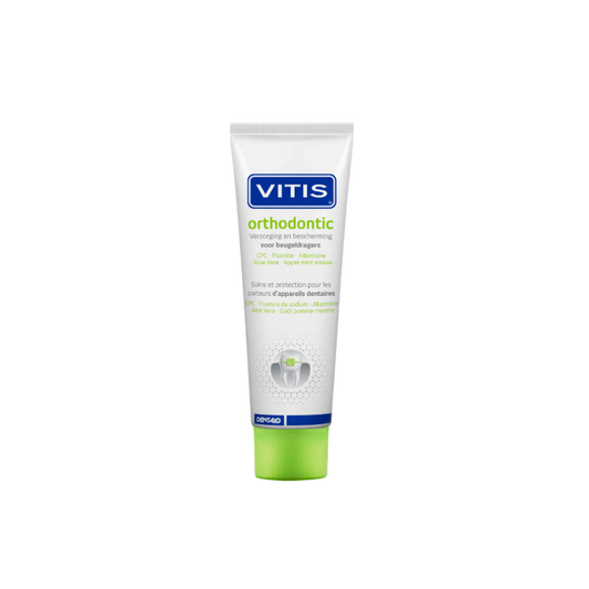 Vitis® Orthodontic Tandpasta tegen tandplaque en cariës (75 mL)-Dentaid-Sordent