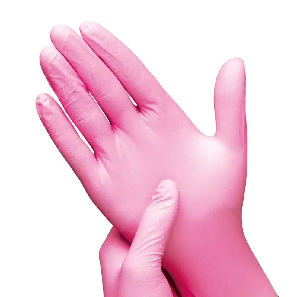 3.5 g - INTCO Nitril handschoen poedervrij Roze (100 st.)-Disposables-INTCO-Sordent