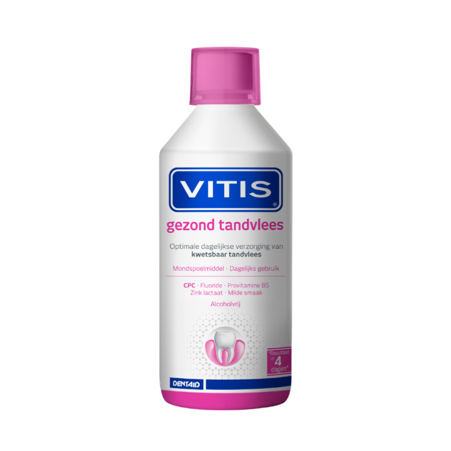Vitis® Gezond Tandvlees Mondspoelmiddel - Anti-plaque werking (500 mL)-Dentaid-Sordent