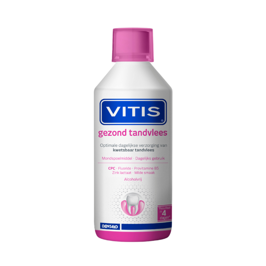 Vitis® Gezond Tandvlees Mondspoelmiddel - Anti-plaque werking (500 mL)-Dentaid-Sordent