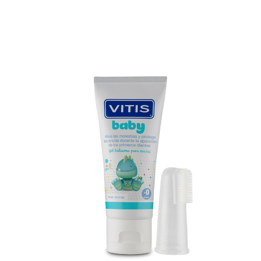 Vitis® Baby Gel-balsem incl. tandvlees-massage borsteltje (30 mL)-Dentaid-Sordent