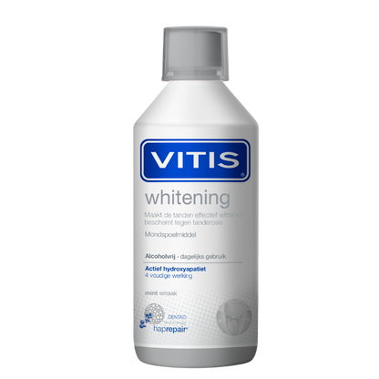 Vitis® Whitening Mondspoelmiddel met Haprepair technologie® (500 mL)-Dentaid-Sordent