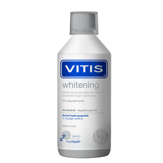 Vitis® Whitening Mondspoelmiddel met Haprepair technologie® (500 mL)-Dentaid-Sordent