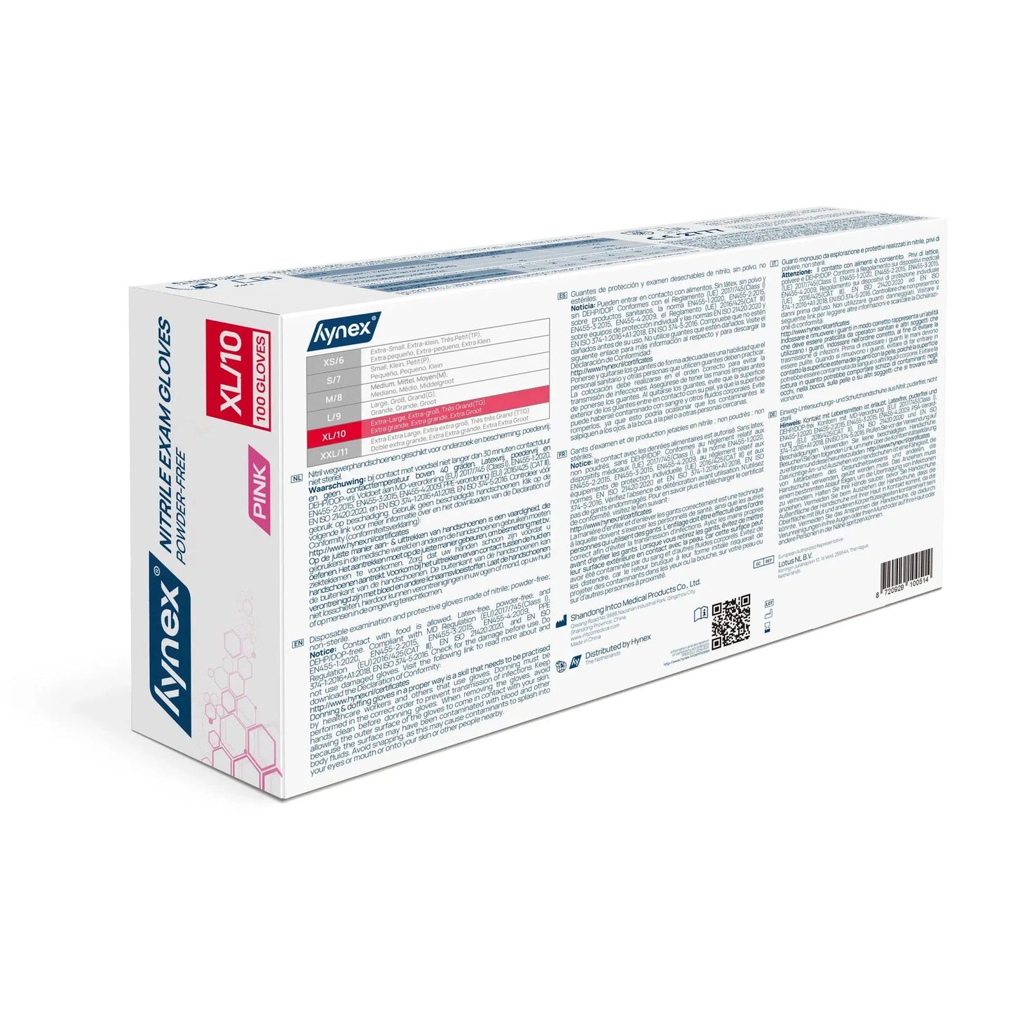 3.5 g - INTCO Nitril handschoen poedervrij Roze (100 st.)-Disposables-INTCO-Sordent