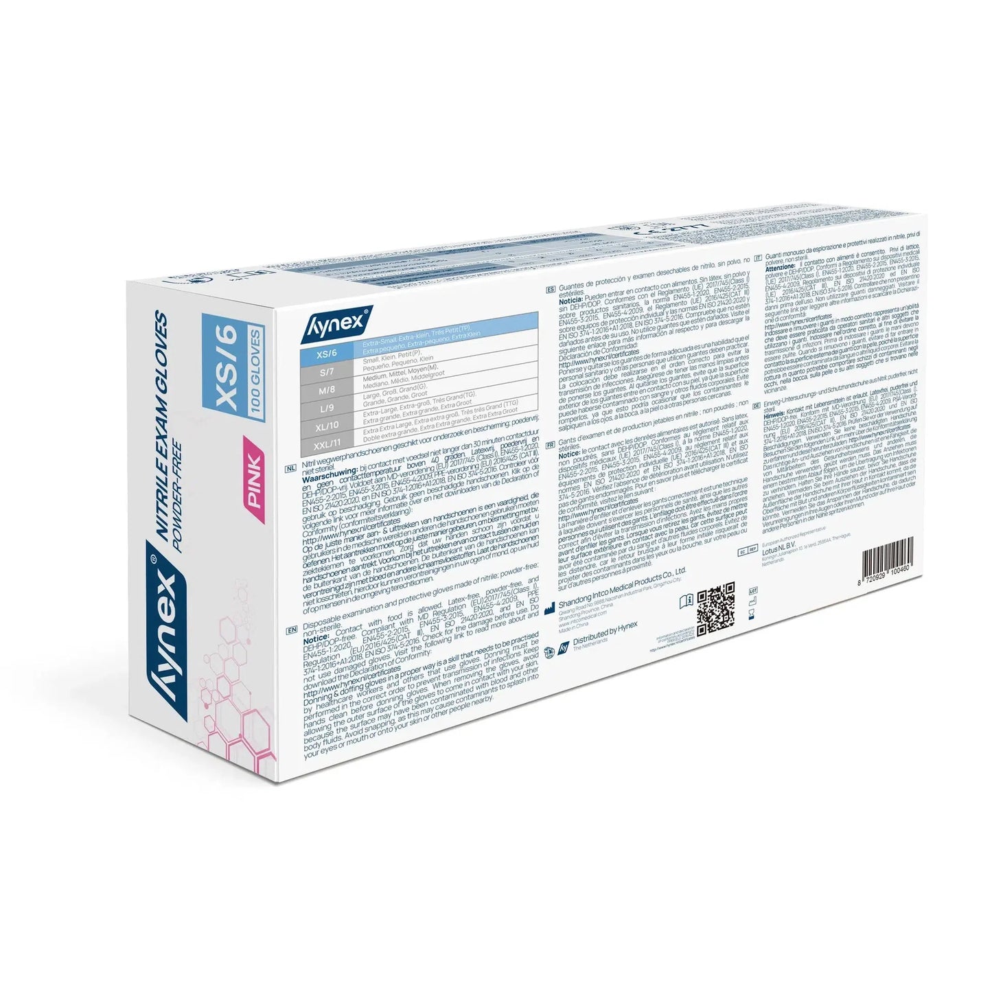 3.5 g - INTCO Nitril handschoen poedervrij Roze (100 st.)-Disposables-INTCO-Sordent