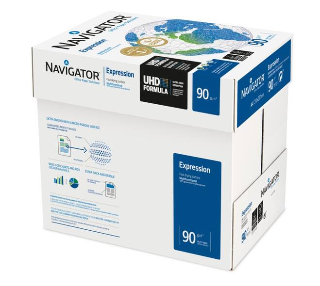 A4 Printpapier Wit 90 g – Navigator Expression – 2500 Vel (5x500 st.)