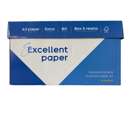 A3 Printpapier Wit 80 g – Excellent Paper – 2500 Vel (5x500 st.)