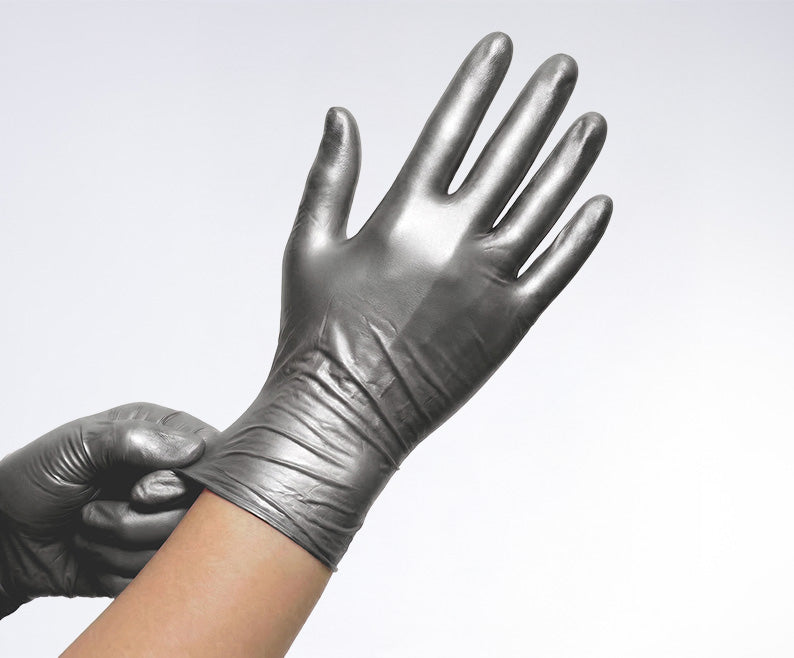 Comforties Soft Glamour Nitril handschoen poedervrij Zilver (100 st.)