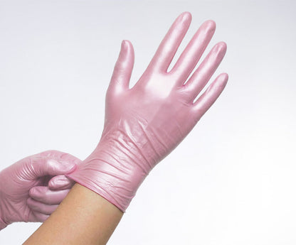 Comforties Soft Glamour Nitril handschoen poedervrij Roze (100 st.)
