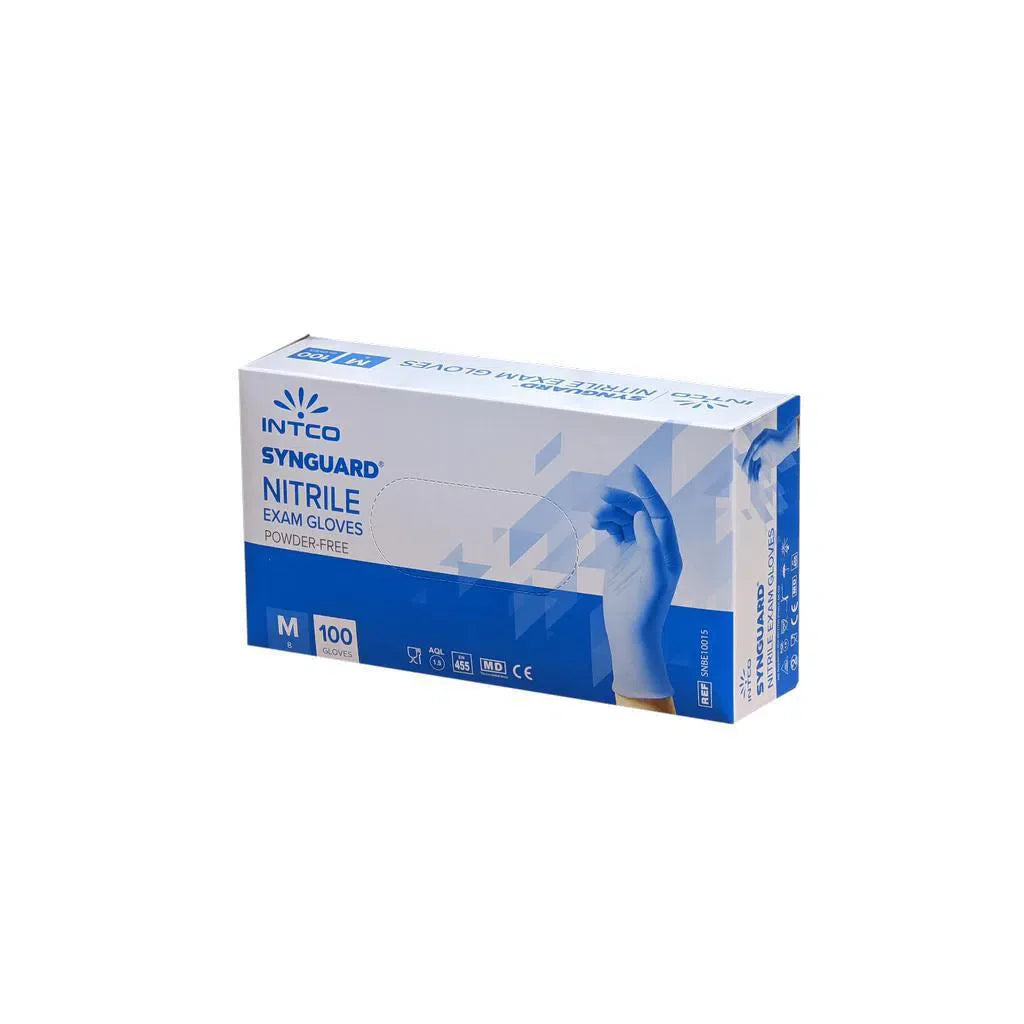 3.5 g - INTCO Nitril handschoen poedervrij Blauw (100 st.)-Disposables-INTCO-Sordent