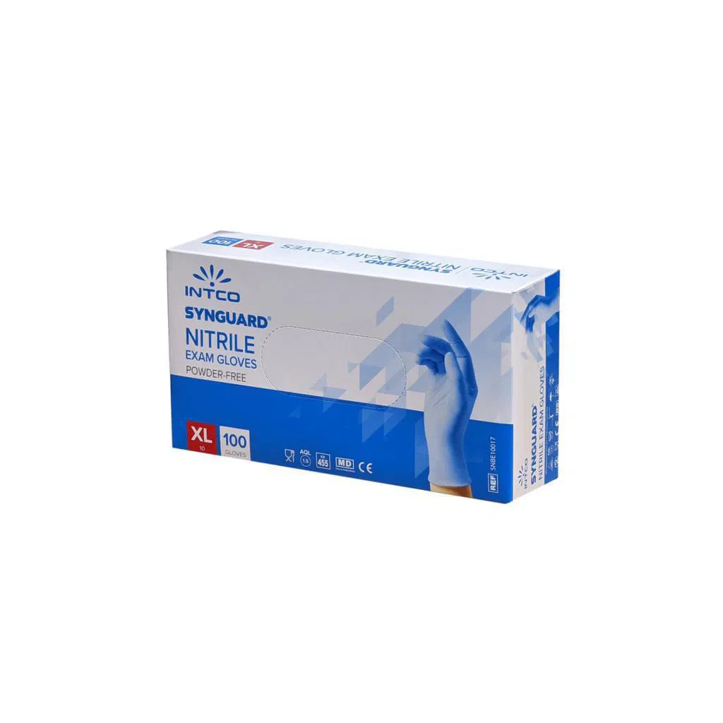 3.5 g - INTCO Nitril handschoen poedervrij Blauw (100 st.)-Disposables-INTCO-Sordent