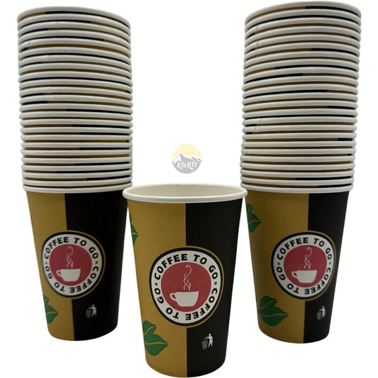 KURTT Koffiebekers Geel To Go Karton 300 mL / 12 oz (1000 st.)-Drinkbekers-KURTT-Sordent