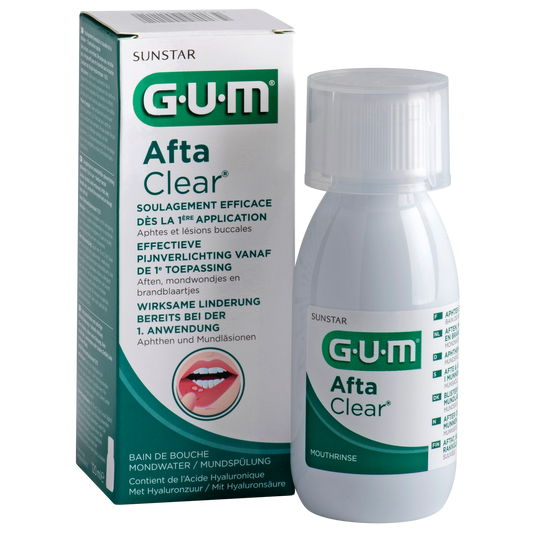 GUM® AftaClear Mondwater - Voor Aften en mondwondjes (120 mL)-GUM-Sordent
