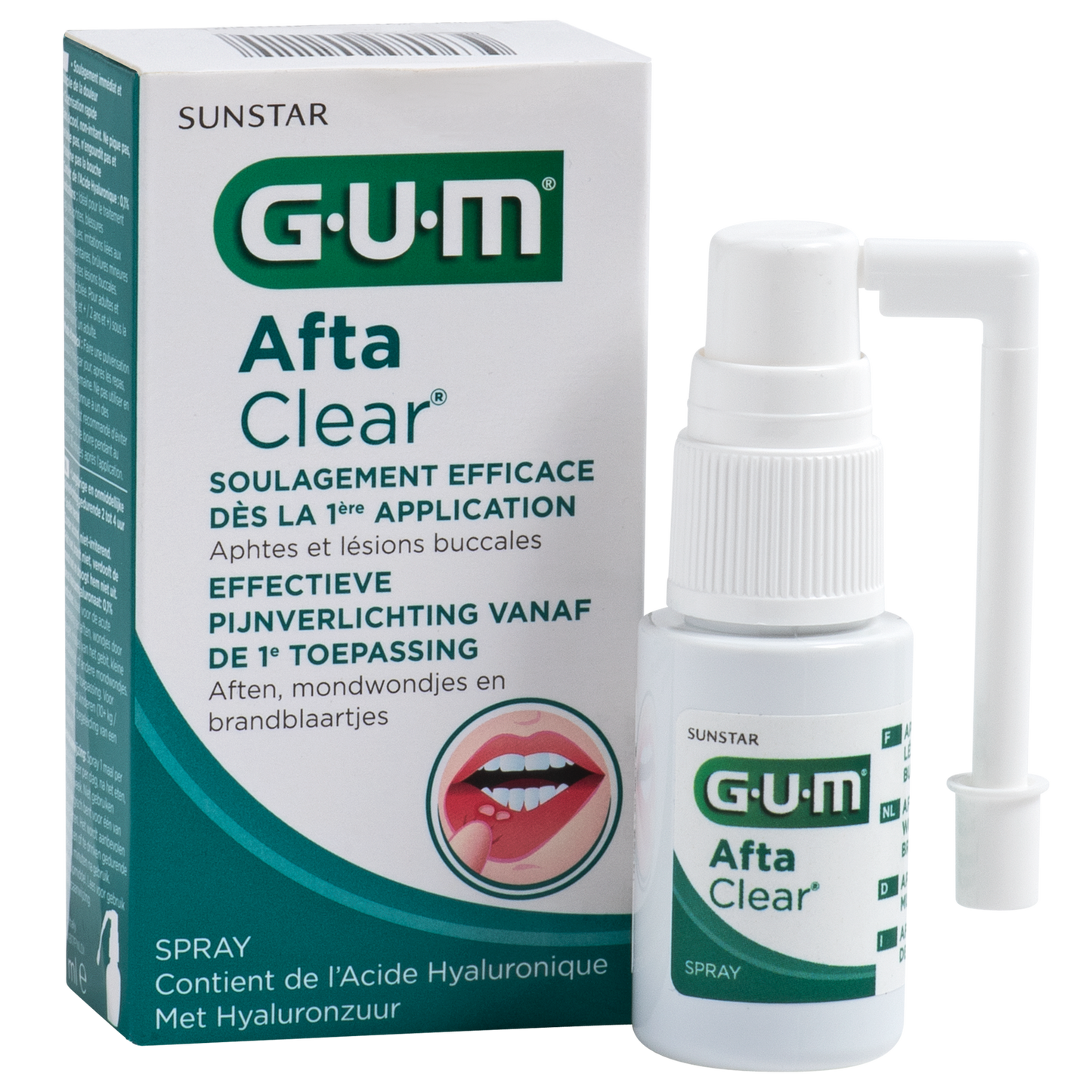 GUM® AftaClear Spray - Voor Aften en mondwondjes (15 mL)-GUM-Sordent