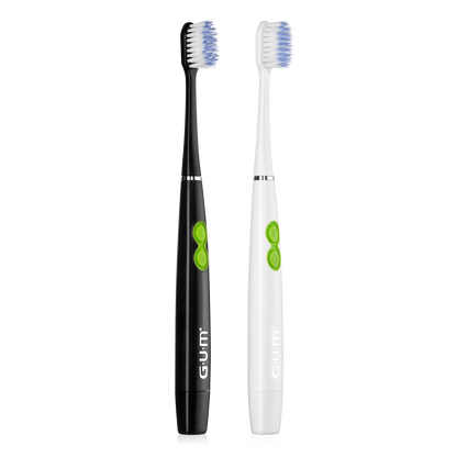GUM® SONIC DAILY batterij tandenborstel Zwart / Wit-GUM-Sordent