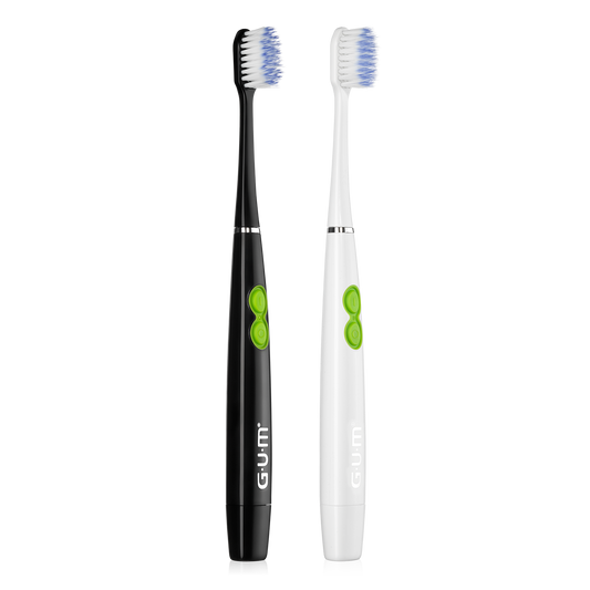 GUM® SONIC DAILY batterij tandenborstel Zwart / Wit-GUM-Sordent