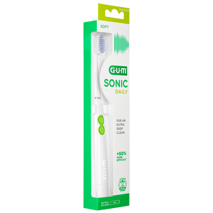 GUM® SONIC DAILY batterij tandenborstel Zwart / Wit-GUM-Sordent