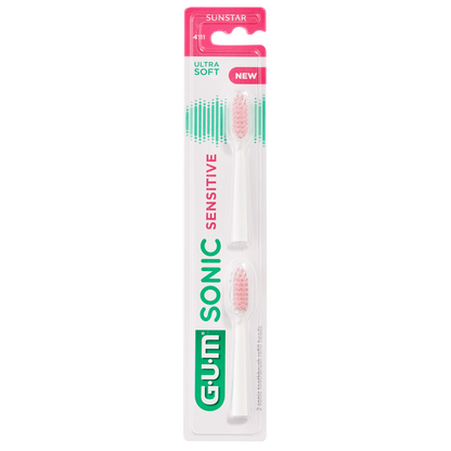 GUM® SONIC SENSITIVE tandenborstel opzetborstelborstels (2 st.)-GUM-Sordent