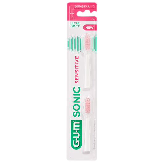 GUM® SONIC SENSITIVE tandenborstel opzetborstelborstels (2 st.)-GUM-Sordent