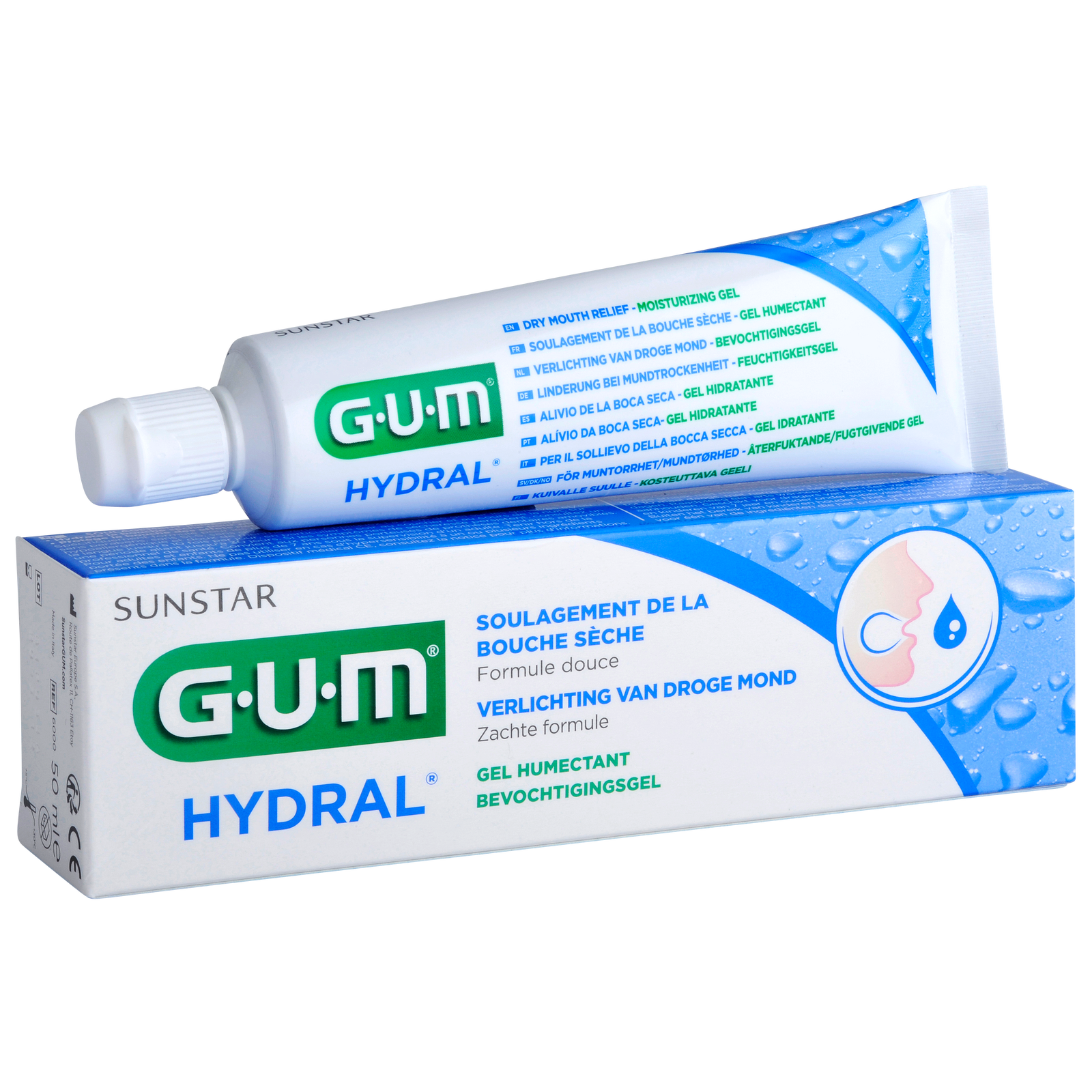 GUM® HYDRAL® Bevochtigingsgel - Xerostomia / Droge mond (50 mL)-GUM-Sordent