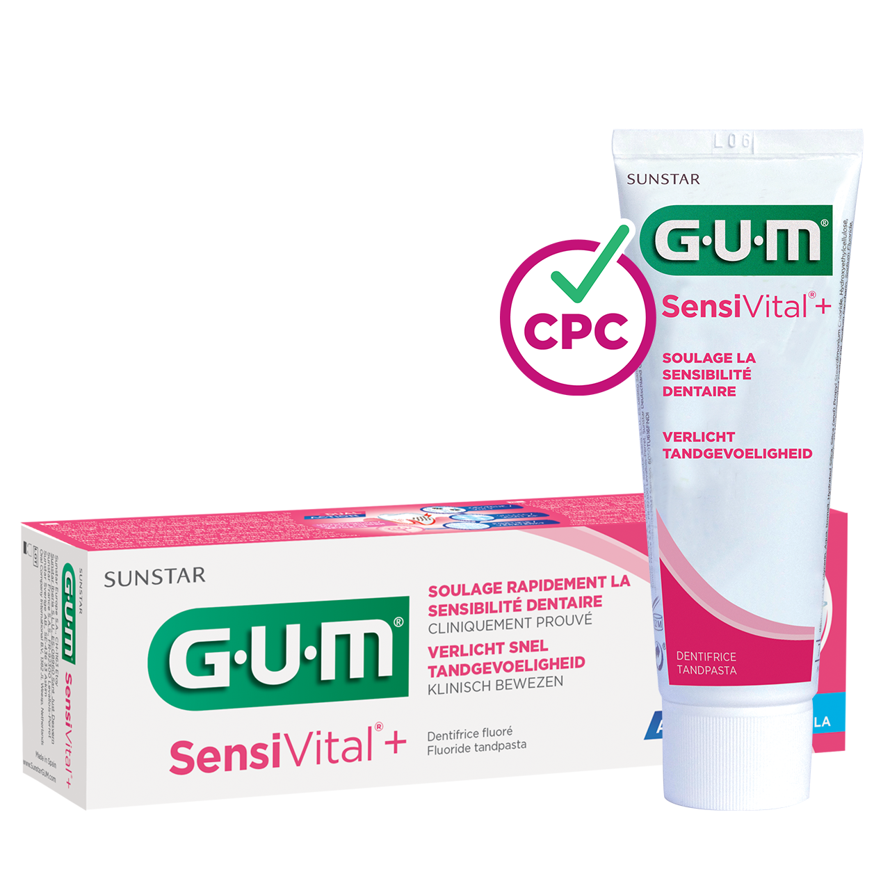 GUM® SensiVital®+ Tandpasta - Verlicht tandgevoeligheid (75 mL)-GUM-Sordent