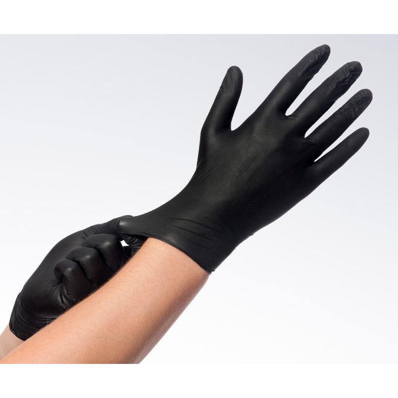 Comforties Soft Basic Nitril handschoen poedervrij Zwart (100 st.)-Comforties-Sordent