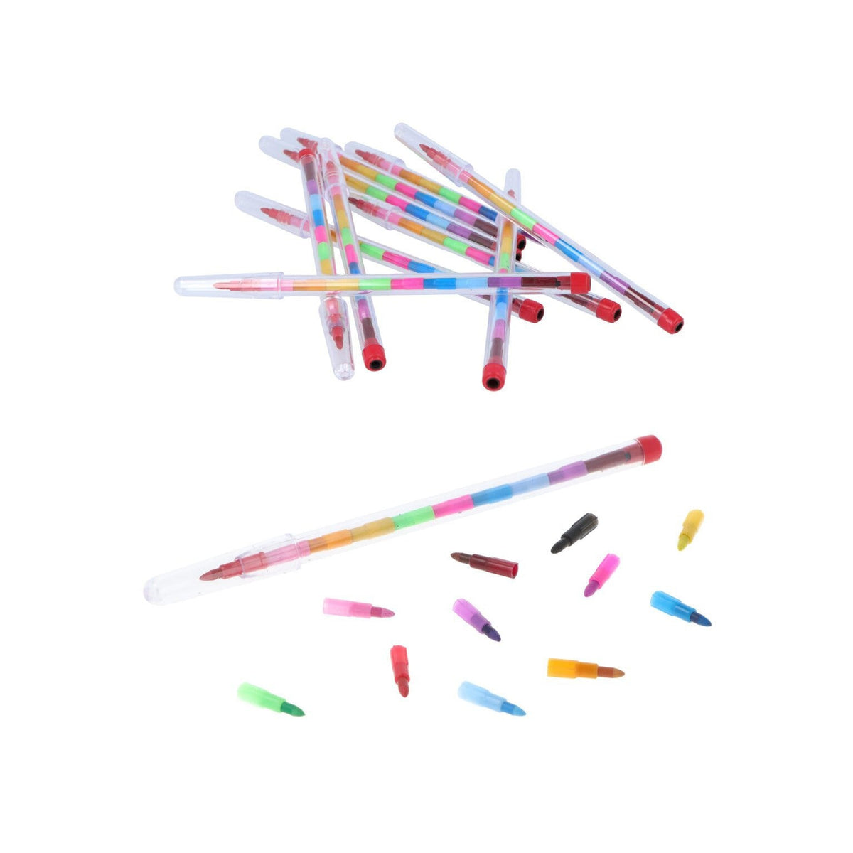 ABCA Gift / Speelgoed Vulpotloden Regenboog - (72 st)-ABCA-Sordent